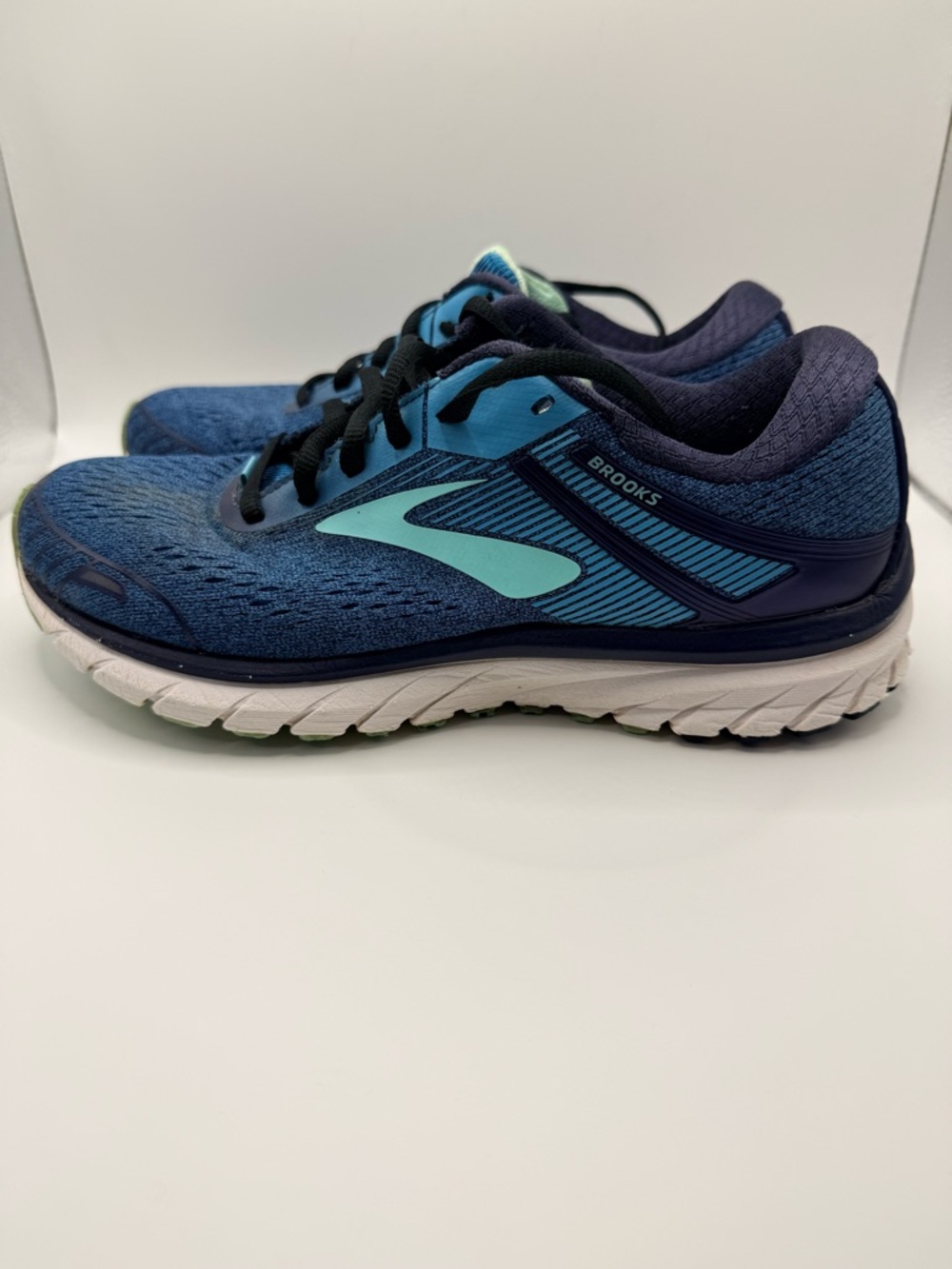 BROOKS Adrenaline GTS 18 Teal Navy Women’s Running Shoes Size 8‎